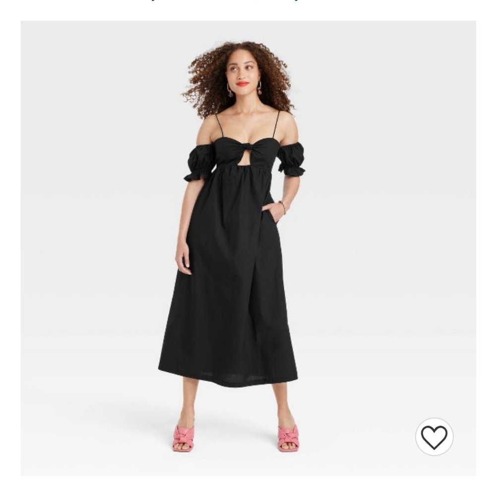 A New Day sleeveless tie front dress